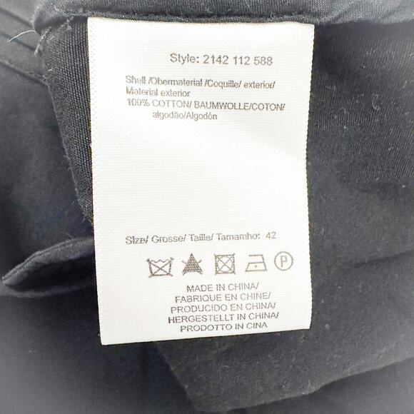 Day Birger Et Mikkelsen Black Denim Jacket Embroidered Pattern Size 42 XL - Picture 5 of 6